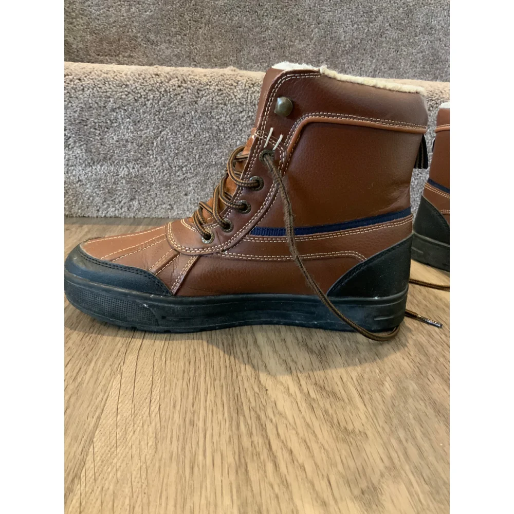 Men's Nautica Brown Black Lockview Lace-Up Winter‎ Boots Size 8 Outdoor Gorpcore
